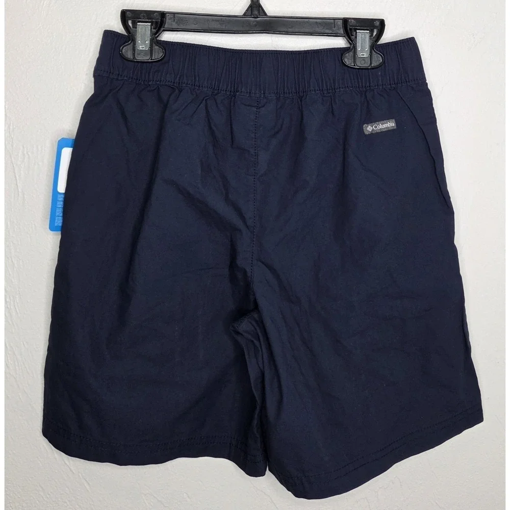*NEW w/Tags Columbia Youth Washed Out Size Medium 10/12 Navy Shorts 100% Cotton